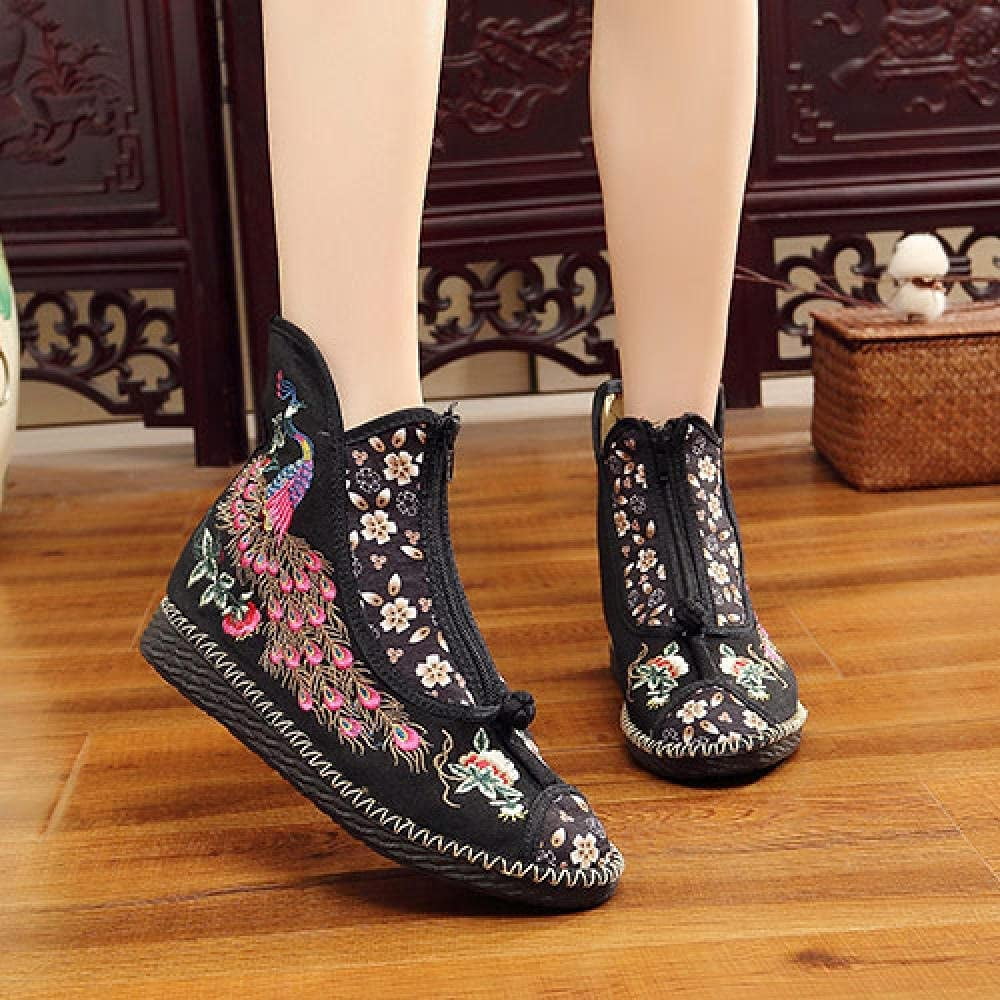 Mary Jane Loafer Peacock Embroidered 