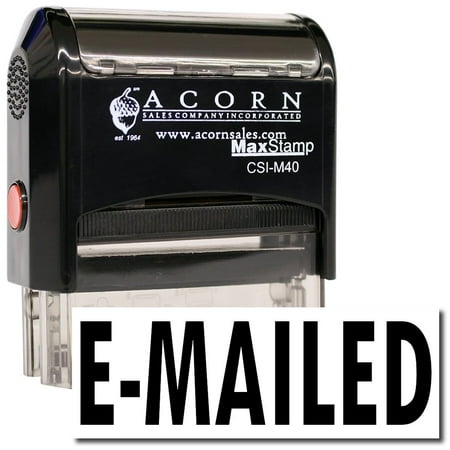 Large Self-Inking E-Mailed Stamp with Burgundy Ink