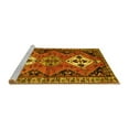 thumbnail image 2 of Ahgly Company Machine Washable Indoor Round Persian Yellow Traditional Area Rugs, 6' Round, 2 of 4