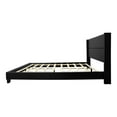 thumbnail image 7 of Home Bedroom Furniture Giulia Queen Black Faux Leather Upholstered Platform Bed, 7 of 7