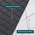 thumbnail image 4 of 63" W Automotive Headliners Fabric, Waterproof Durable Faux Leather Vinyl Upholstery Fabric Foam Backed for Furniture DIY, Black, 2 Yards, 4 of 9