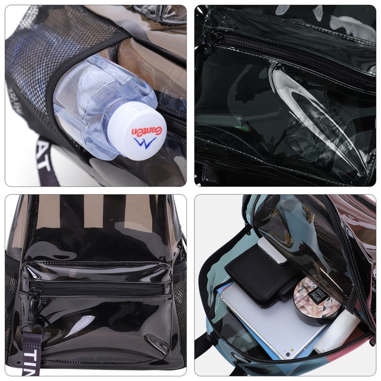 TINYAT Heavy Duty Transparent Clear Backpack See Amazon.com | TINYAT Clear Backpack Heavy Duty Transparent  main image 2