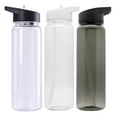 thumbnail image 7 of ACDANC Clear Water Bottle with Lid and Straw 750ml 26fl Oz Portable Sports Water Bottle PS Plastic Water Bottle for Biking Gym Yoga Black Water Bottles, 7 of 7