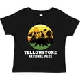 thumbnail image 3 of Inktastic Yellowstone National Park with Bear Mountains and Trees Cricle Boys or Girls Toddler T-Shirt, 3 of 5