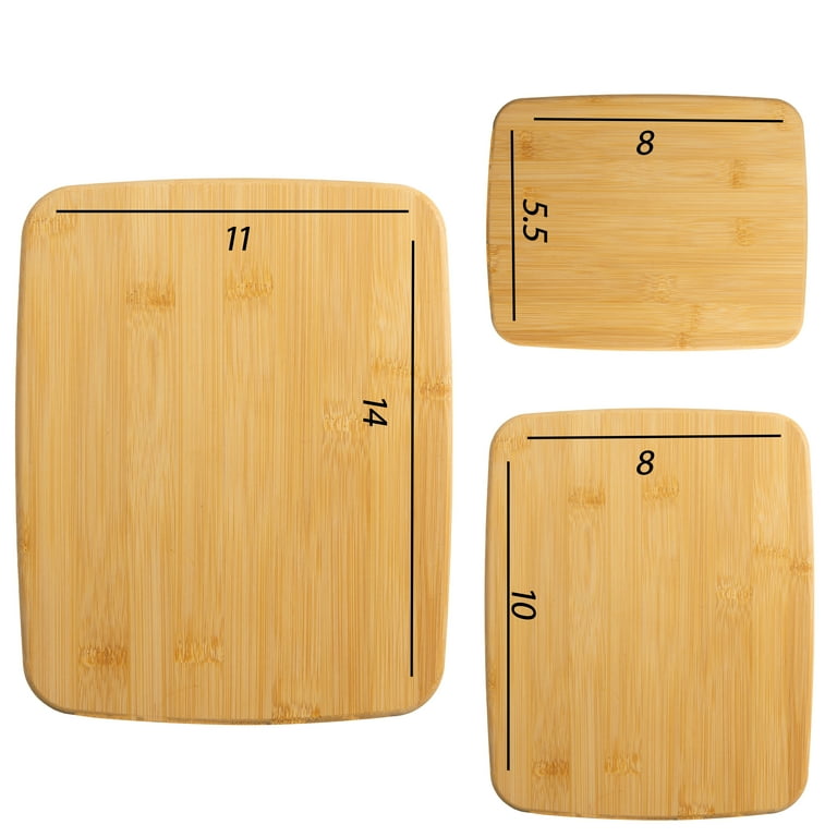 Mainstays Bamboo Cutting Board Set, 3 Piece photo 8