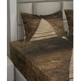thumbnail image 4 of Ambesonne Forest Fitted & Top Sheet Set with Shams, Wooden Path Adventure, Brown Green, 4 of 5