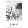 thumbnail image 3 of The Wizarding World: Harry Potter - Illustrated Hogwarts Wall Poster with Magnetic Frame, 22.375" x 34", 3 of 5