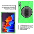 thumbnail image 2 of Dteck Case for Samsung Galaxy S7 11" SM-T870/T875 2020 Released 11-inch,360 Rotatable Kickstand Rubber Heavy Duty Shockproof Protective Cover with Adjustable Hand/Shoulder Strap,Green, 2 of 8