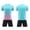 j41-Sky Blue, variant on LIIPEE Summer Outfits For Boys Athleisure Stripes Print Short Sleeve Tees Solid Color Shorts 2 Piece Set Kids Quick Drying Breathable Fashion Sports Outfit Sets,9-10 Years