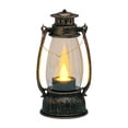 thumbnail image 2 of Aoyunhp 1Pc Vintage Decorative Lanterns,LED Flameless Candle Battery Operated Flickering Flame Light,Retro for Indoor Home Decor Outdoor Camping Christmas Decoration,5"x3", 2 of 8