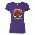 thumbnail image 2 of Wild Bobby, Life is Better with My Daschund Cute, Dog Lover, Women Slim Fit Junior Tee, Purple Rush, Medium, 2 of 4