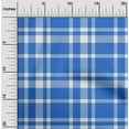 thumbnail image 2 of oneOone Cotton Poplin Twill Medium Blue Fabric Tartan Sewing Fabric By The Yard Printed Diy Clothing Sewing Supplies 56 Inch Wide, 2 of 4
