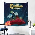 thumbnail image 2 of The Cuphead Show Tapestry Luxury Wall Hanging Tapestries Decor For Bedroom Living Room Dormitory Mural Blanket 59x59in, 2 of 8