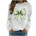 thumbnail image 1 of RXMEKW Chandails Longs pour Femmes, Chandail Décontracté Imprimé à Manches Longues Sans Capuche pour la Saint-Patrick, 1 of 4