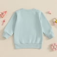 thumbnail image 3 of WOYY Girls Sweatshirt Letter Embroidery Birthday Pullover Sweatshirt, Sizes 18-24M, 3 of 5
