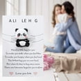 thumbnail image 4 of Fall Decor Outdoor blank cards and envelopes Greeting Card Pocket Hug Greeting Card Cute Panda Card Accessory Greeting, 4 of 9