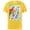 Yellow, variant on Disney Princess Ariel and her Sisters - Short Sleeve Cotton T-Shirt for Adults - Customized-Black