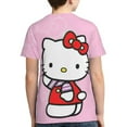 thumbnail image 2 of Hello Kitty T Shirts For Girls Boys, 3d Print Cartoon Graphics T Shirt, Youth Crewneck T-Shirt, Unisex Short Sleeve Top Tees Age 4-16 Years, 2 of 7