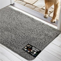 Dog Doormat, Absorbent Doormats for Muddy Dogs Paws, Machine Washable Soakstopper Rugs, Cleaner Floors, US Designed Pet Bed Door Mat, Indoor Entrance Pets Rug, Mats 24x17 Gray