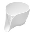 thumbnail image 1 of Cesta de drenaje, colador de lavado, accesorios, cuenco de drenaje para frutas y verduras con boquilla, embudo de silicona para cesta de drenaje. blanco, 1 of 9