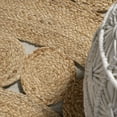 thumbnail image 3 of JONATHAN Y ANSA 6' Round Area Rug, Daisy Hippy Jute Medallion Circle - Natural, RNF114A-6R, 3 of 5