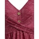 thumbnail image 3 of Camiseta de Espacio Teñido con Tiras Cruzadas en Talla Extra Rosegal  Mangas largas de talla grande, 3 of 5