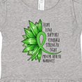 thumbnail image 4 of Inktastic Mental Health Awareness Green Sunflower Ribbon Girls Baby Dress, 4 of 5