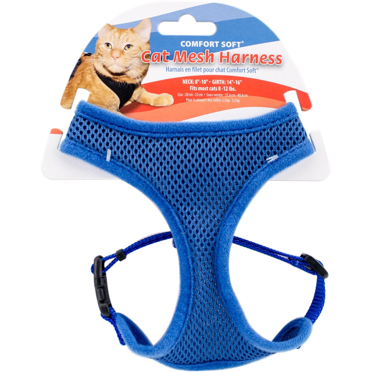 Comfort Soft Adjule Mesh Cat Harness Blue Canada Comfort Soft Adjule Mesh Cat Harness Blue
