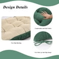 thumbnail image 5 of Bench Cushion for Indoor Furniture 48 x 19 inch Rectangle Bench Seat Cushion for Bay Window Entryway Bench Thick Textured Chair Cushion with Non-Slip Backing 1 Pack, Green, 5 of 14