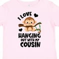 thumbnail image 4 of Inktastic Monkey I Love Hanging out with My Cousin Boys or Girls Toddler T-Shirt, 4 of 5
