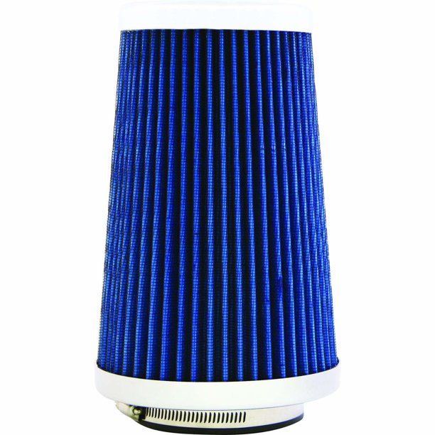 Car Air Intake Filter Large Blue Cone Washable Reusable Auto Air Filter Walmart Com Walmart Com