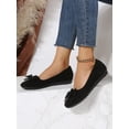 thumbnail image 5 of Women's Comfortable Round Toe Flats - Fashion Bowknot Dress Shoes, Slip On Casual Party, 5 of 13