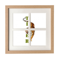 thumbnail image 1 of Tigre de Chat Descend Montagne Féroce Cadre Mur Table Affichage 4 Ouvertures Image, 1 of 3