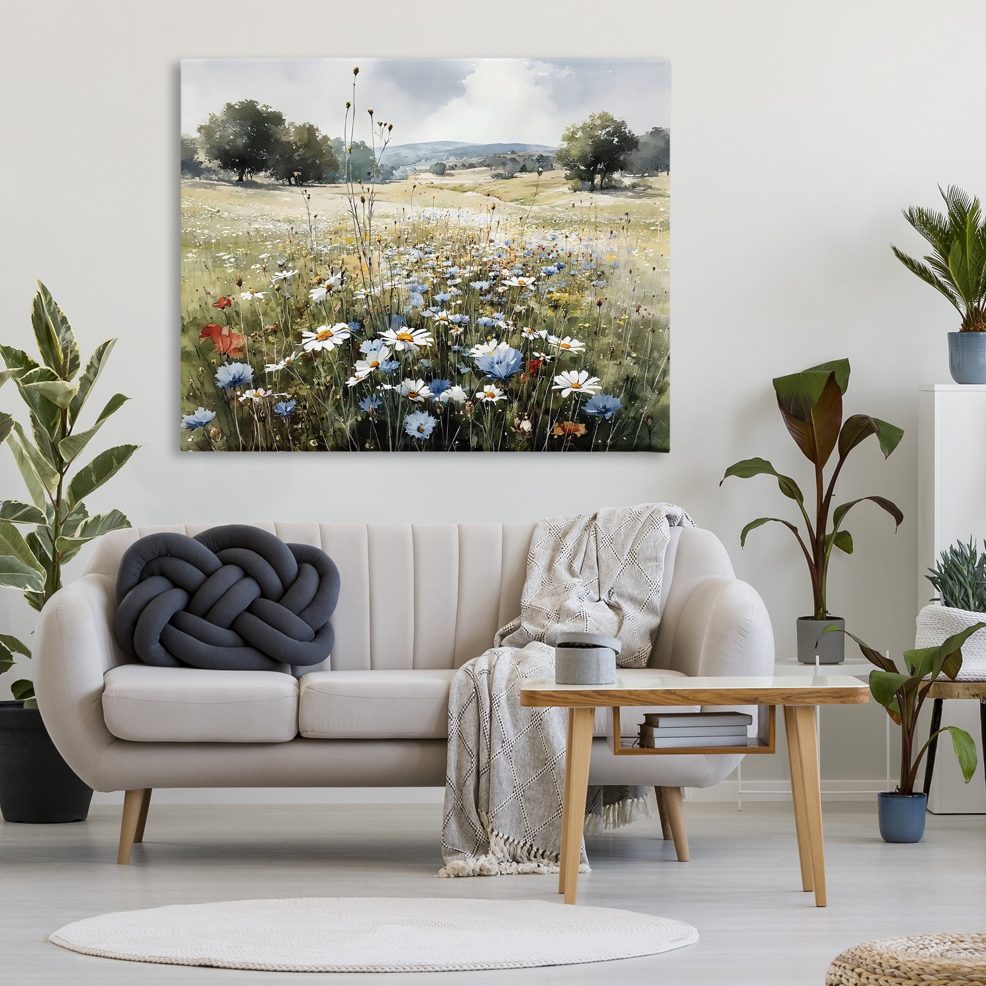 Stupell Industries Calm Meadow of Wildflowers Canvas Wall Art, design by Franklyn Gregory