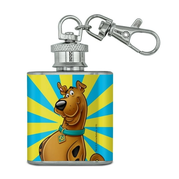 Scooby-Doo Character Stainless Steel 1oz Mini Flask Key Chain