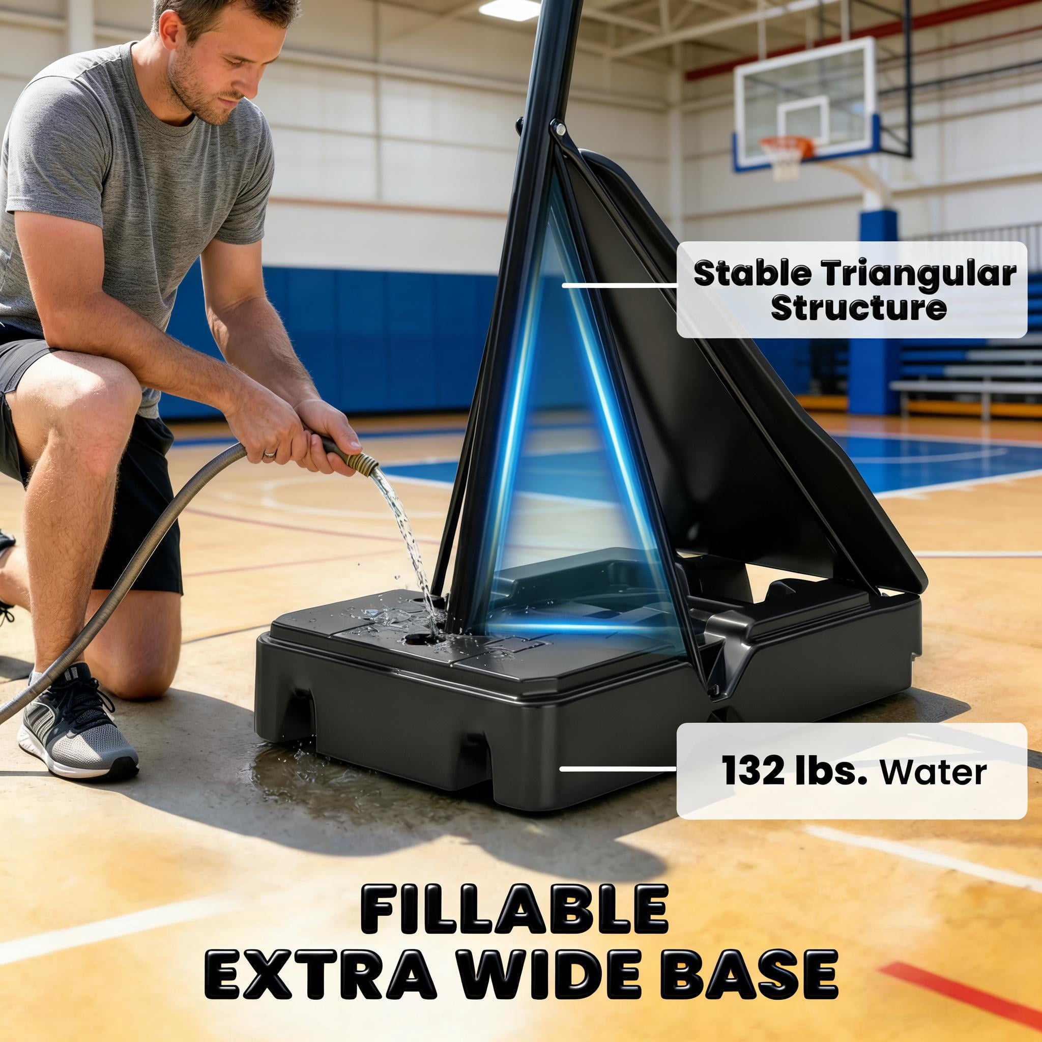 Adjustable Basketball Goal Portable Basketball Hoop