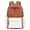 Z8-Coffee, variant on FUZHIQ Flap School Backpack Front Pocket Side Mesh Pockets Durable Padded Straps Bookbag for 3rd 4th 5th Grade Elementary, Khaki