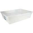 thumbnail image 3 of Sterilite 28 Quart Clear Bin Storage Box Tote Container w/ White Lid, 3 of 11