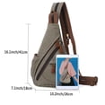 thumbnail image 2 of KL928 Canvas Sling Bag Sling Backpack for Men Women Crossbody Shoulder Bag Small Backpack, 2 of 7