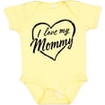 thumbnail image 3 of Inktastic I Love My Mommy in Black Chalk Heart Boys or Girls Baby Bodysuit, 3 of 5
