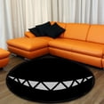 thumbnail image 4 of Coolnut Round Rugs for Living Room, The Smile Of A Monster With Sh Non-Slip Coral Velvet Long Runner Rugs, Washable Water Absorbent Mat Carpet for Bedroom Kitchen Kids Room, 4 of 6