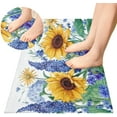thumbnail image 4 of Sunflower Butterfly Bathroom Rug Mat Ultra Soft Non Slip and Absorbent Plush Rugs Washable Quick Dry Bath Rugs 39 x 20 Inches Home Decor, 4 of 7