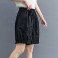 thumbnail image 5 of AherBiu Shorts Larges pour Femmes Amples en Coton Lin Été Légers avec Poches, 5 of 5