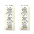 thumbnail image 2 of BGZLEU Reading List Bookmarks,Book Tracker,Bookmarks Bookshelf,Design Library Card,Bookmark Reading Log Bookmark,Double-Sided Reading Page Markers for Book Lovers Women Students School Supplies, 2 of 8
