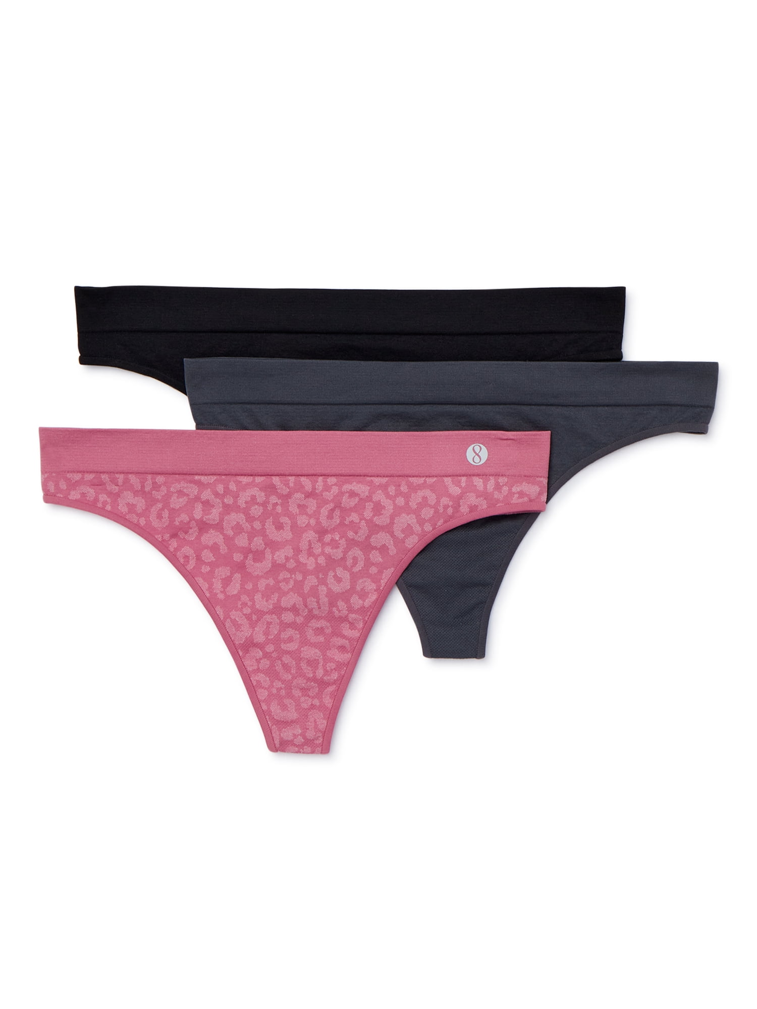 Layer 8 Women's Seamless Thong Panties, 3Pack