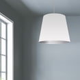 thumbnail image 5 of Dainolite Fabric Modern 1 Light Oversized Drum Black Pendant, 5 of 7
