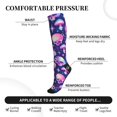 thumbnail image 2 of Rateoe Skull rainbow color Compression Socks for Women and Men 20-30mmHg-Circulation Support Socks Knee High Nurse Pregnant Running Medical and Travel Athletic, 2 of 7