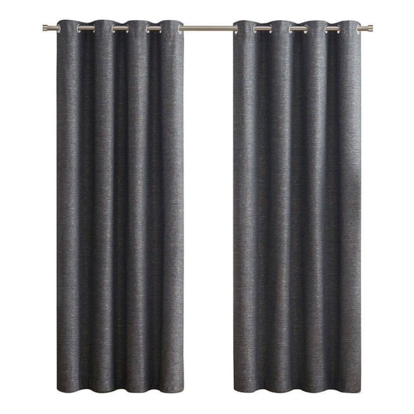 Panel De Cortina Con Ojales Eclipse Negro, 132 x 213 cm