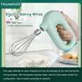 thumbnail image 3 of Egg Beater Electric Mixer Kitchen Gadget Quick Charging Household Accessories Adjustable Whipped Cream Eggs Stirrer Blue, 3 of 9