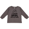 thumbnail image 3 of Inktastic I Love Biking with Daddy Boys or Girls Long Sleeve Toddler T-Shirt, 3 of 5
